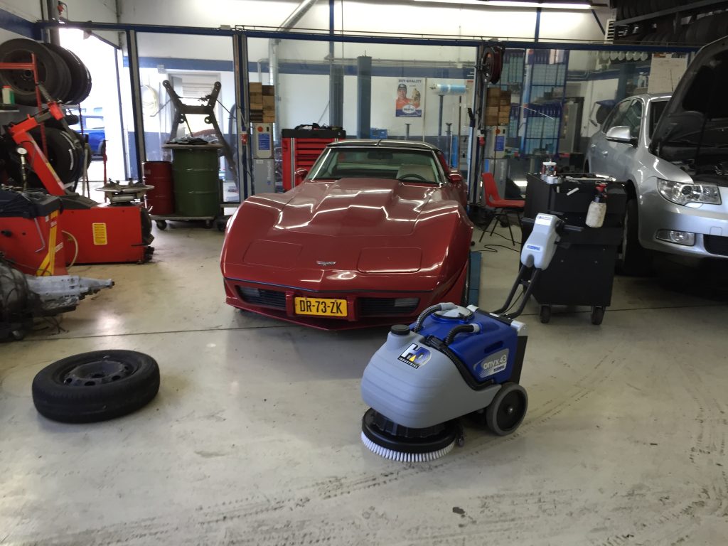 schrobmachine garagebedrijf