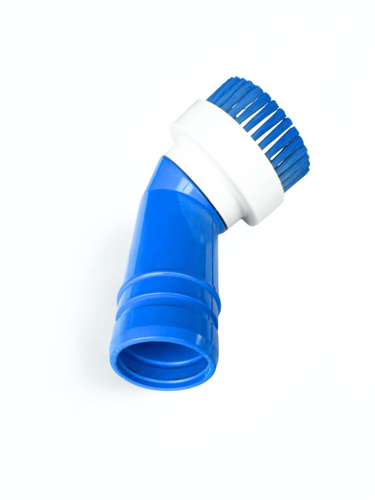 Een foto van een industriële borstelkop in het blauw - HD van Dijk Reinigingstechniek